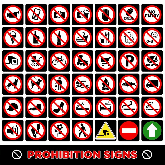 Prohibition Signs