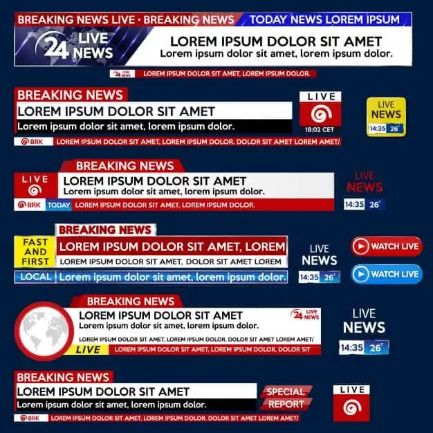 Breaking News Banner Examples